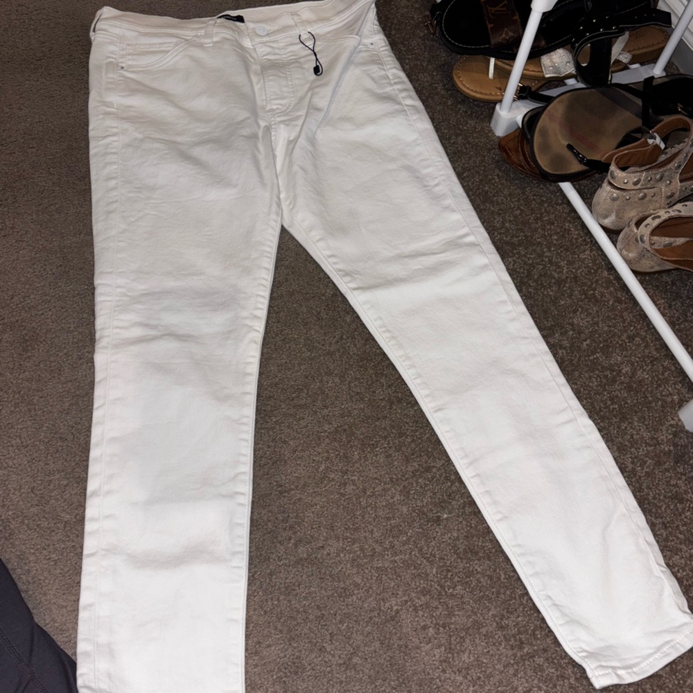 Express Women's Cream Skinny Jeans